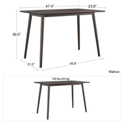 Brittany Mid Century Modern Desk Walnut - Novogratz -Home Style Deals Store GUEST 68e51d6f 7e49 4e3a 9d4e 1636174308f5
