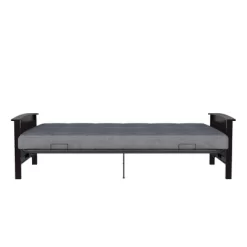 Full Brixen Wood Arm Metal Futon Frame With 6" Mattress - Room & Joy -Home Style Deals Store GUEST 69726c33 72d5 4a12 bfa4 c5e6178be2d6