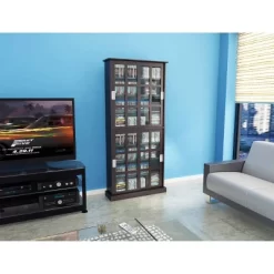 Windowpane Multimedia Storage Cabinet Espresso - Atlantic -Home Style Deals Store GUEST 69b73b1a 6a08 4a18 be6b 127868d961f4