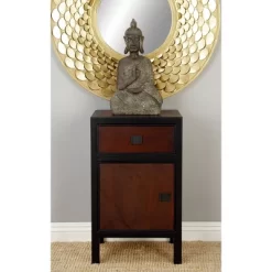 Contemporary Small Wood Cabinet Dark Brown - Olivia & May -Home Style Deals Store GUEST 69d8abda 2987 4826 bb80 b121251728f7