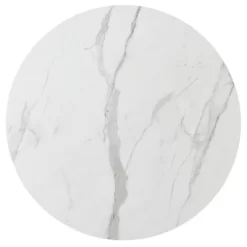 5 PCS Round Dining Table Set With Faux Marble Dining Table And Metal Legs, White-ModernLuxe 20 5 PCS Round Dining Table Set With Faux Marble Dining Table And Metal Legs, White-ModernLuxe -Home Style Deals Store GUEST 6a440cca 4948 4261 a6ea 902b82736f9d