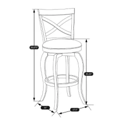 25" Ellendale Wood Counter Height Barstool White - Hillsdale Furniture -Home Style Deals Store GUEST 6a5ff14a 371f 4bb8 84e0 ceea69961bce