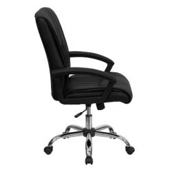 Flash Furniture Mid-Back Black LeatherSoft Swivel Manager's Office Chair With Arms -Home Style Deals Store GUEST 6b2558ed 683e 4a4e a9f2 78f6e18970dc