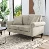 Evok Contemporary Chenille Upholstered Loveseat - MiBasics