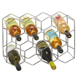 MDesign Hexagon 11 Bottle Wine Rack For Kitchen Counter Or Fridge 16 MDesign Hexagon 11 Bottle Wine Rack For Kitchen Counter Or Fridge -Home Style Deals Store GUEST 6dd7f036 42af 4c4d 8732 2ece03a12543