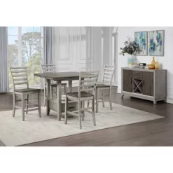 Abacus Drop Leaf Counter Table Alabaster/Honey - Steve Silver Co. -Home Style Deals Store GUEST 6e39433c 488c 4c84 9b9c 7a5e7735ab95