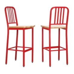 Set Of 2 Frazier Metal Barstools - Linon -Home Style Deals Store GUEST 6e82a374 3b94 4dd8 a357 ca92e24a9a93