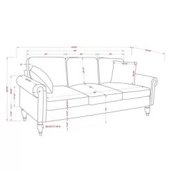 Evok Contemporary Chenille Upholstered Sofa - MiBasics -Home Style Deals Store GUEST 6e928a84 da55 403e 85b5 15b930c2c731