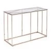 Nicholas Contemporary Glass Top Console Table Champagne - Aiden Lane