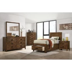 3pc Wren Platform Storage Bedroom Set Chestnut - Picket House Furnishings -Home Style Deals Store GUEST 7104e8ae 24c1 49e0 b59e 838d24e836d4