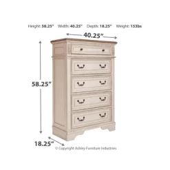 Realyn 5 Drawer Chest Chipped White - Signature Design By Ashley -Home Style Deals Store GUEST 71332598 c1b1 4c91 9561 0dc5f68214a0