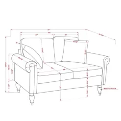 Evok Contemporary Chenille Upholstered Loveseat - MiBasics -Home Style Deals Store GUEST 71a9fc7a 56ba 4096 9bfd 835a4a776030