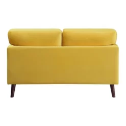 Tolley Velvet Loveseat In Yellow - Lexicon -Home Style Deals Store GUEST 71cbdf5f 85bc 454f ba5c c17b232ccd57