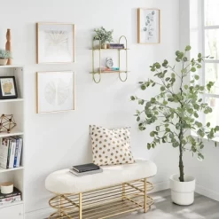 20" 2 Tier Warm Metal Hanging Bracket Wall Mounted Shelf Gold - Danya B. -Home Style Deals Store GUEST 71d9866b 148f 452c 9678 5feb38e880de