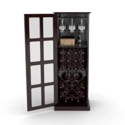 Windowpane Wine Cabinet Espresso - Atlantic -Home Style Deals Store GUEST 72597efe 35d7 47a9 a570 d8aa89bbd78b