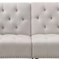 82" Eiroa Sofa Beige Fabric - Acme Furniture -Home Style Deals Store GUEST 725f8f10 28d6 4f05 8c2c 589ef50569f8