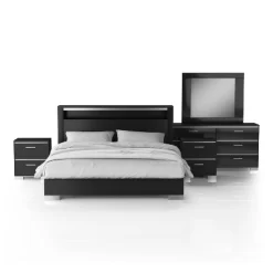 5pc Shorehaven Bedroom Set With 2 Nightstands Black/Chrome - MiBasics 11 5pc Shorehaven Bedroom Set With 2 Nightstands Black/Chrome - MiBasics -Home Style Deals Store GUEST 73674b9c 4962 4fa9 b9e0 45310873ffe5