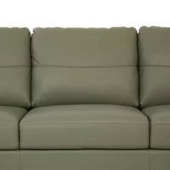 83" Helena Sofa Moss Green Leather - Acme Furniture