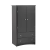 Clothing Armoire Black - Prepac