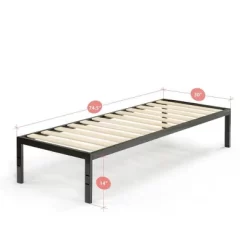14" Narrow Twin Mia Platform Bed Frame Black - Zinus -Home Style Deals Store GUEST 73c24c7f f4db 4830 b2c0 3f23fdde8eda