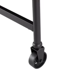 Elda Faux Stone Rolling Kitchen Island Black With White Faux Marble - Aiden Lane -Home Style Deals Store GUEST 73d4dade 92ec 459d bdc3 d89c485d033d