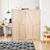 Costway 4Panels Folding Wooden Divider W/ V-shaped Design 5.6Ft Tall