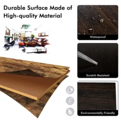 Costway Industrial Kitchen Baker's Rack Microwave Stand Utility Home Shelf W/ 6 Hooks -Home Style Deals Store GUEST 74c3e584 3ea9 4137 b8cb a39a590c8e4a