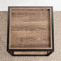 Nash Industrial Modern Wood Tray Top Side Table - Nathan James -Home Style Deals Store GUEST 751e79dd 6b5c 4fa8 99bd fb115b8bfd7d