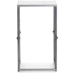 Berlin Solid Marble Side Table White - Finch -Home Style Deals Store GUEST 7597064b ee2a 4f88 81e8 d6a2b4503afa