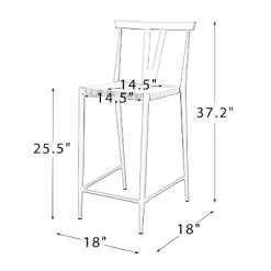 Lyncestius Bar Stool Dining Chair With Footrest, Set Of 2 | ARTFUL LIVING DESIGN-NATURAL -Home Style Deals Store GUEST 75fe70f0 611f 4358 a090 8f7b9debf4a8