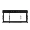 Spencer Spindle Console Table Black Crackle - Powell Company