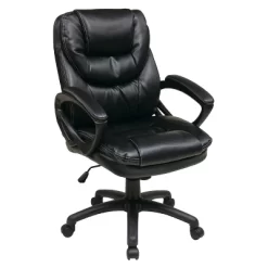 Faux Leather Managers Chair With Padded Arms - OSP Home Furnishings -Home Style Deals Store GUEST 76dfb9ad a1cf 4568 8c6c 4a36041ea322
