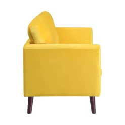 Tolley Velvet Loveseat In Yellow - Lexicon -Home Style Deals Store GUEST 783bf0fc 6345 4f54 9ccb b9f8b665f8a4
