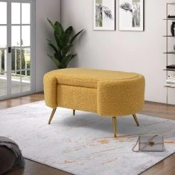 Alina Storage Bench With Metal Legs For Bedroom | ARTFUL LIVING DESIGN -Home Style Deals Store GUEST 78a9a52d 9a51 44b0 8623 5243f4093aae