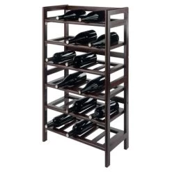 Silvi 30 Bottles Wine Rack Wood/Toasted Walnut - Winsome -Home Style Deals Store GUEST 791f93b4 2cea 4d9f b751 98d2f1565432