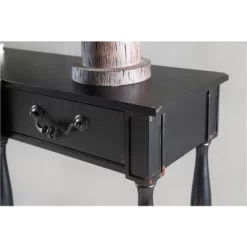Spencer Spindle Console Table Black Crackle - Powell Company -Home Style Deals Store GUEST 7a718412 0e6c 4092 9530 892fe306606a