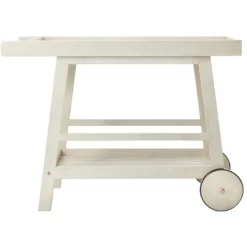 Renzo Indoor/Outdoor Bar Cart - Distressed White - Safavieh -Home Style Deals Store GUEST 7ad80fcf 6b94 45fb b26c d1992cb3310f