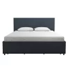 Kelly Linen Upholstered Bed With Storage - Novogratz