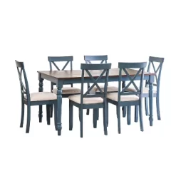 7pc Lafayette Wood Dining Set - Vifah -Home Style Deals Store GUEST 7beb4249 6ff1 48ad 895b b2919ea8c455