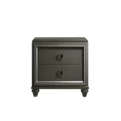 Faris 2 Drawer Nightstand Black - Picket House Furnishings