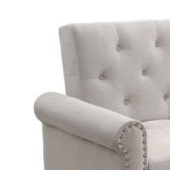 82" Eiroa Sofa Beige Fabric - Acme Furniture -Home Style Deals Store GUEST 7d9dea8a 28ee 4b76 9fc9 e6b1318ba982