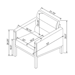 Faux Leather Upholstered Accent Arm Chair - Cognac - Hearth & Hand™ With Magnolia -Home Style Deals Store GUEST 7e6bfbad 94b5 4f19 9cf6 287fe7dd4aa9