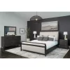 5pc Cindi Sleigh Bedroom Set Gray - Abbyson Living