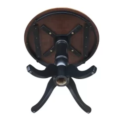 30" Round Top Pedestal Dining Table Black/Red - International Concepts -Home Style Deals Store GUEST 7f884c6c c054 44a2 80b7 580a8803c54b