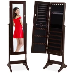 Best Choice Products 6-Tier Standing Mirror Lockable Storage Organizer Cabinet Armoire W/ LED Lights 15 Best Choice Products 6-Tier Standing Mirror Lockable Storage Organizer Cabinet Armoire W/ LED Lights -Home Style Deals Store GUEST 7f8c74f3 fec7 48e3 8ab4 12ff3453bf6c
