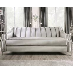 Westmoreland Nailhead Trim Sofa Silver - Furniture Of America