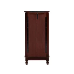 Tierra Contemporary Jewelry Armoire Merlot Brown - Powell Company -Home Style Deals Store GUEST 81017bc8 9cf5 4a68 a48c b3a81a94dfbc