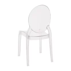 Emma And Oliver Set Of 4 Multifunctional Transparent Polycarbonate Resin Stacking Accent Chair With Extra Wide Seat For Vanity, Dining Room, Bedroom & Outdoor Events -Home Style Deals Store GUEST 812be9e3 3705 4549 9fde 47916ab4cedc