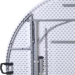 Flash Furniture 5.89-Foot Round Bi-Fold Granite White Plastic Banquet And Event Folding Table With Carrying Handle -Home Style Deals Store GUEST 82b50346 bad2 41ac bcf1 25b6369b815b