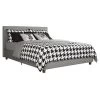 Full Melrose Upholstered Bed Gray - Room & Joy